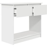  Konzolni stol s ladicama bijeli 85,5x38,5x74,5 cm | Eponuda.ba