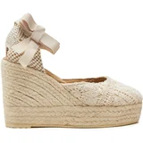 Manebi Espadrile Yucatan Wedge Espadrilles G 0.3 WV Bež