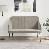  Klupa svjetlosiva 110 x 76 x 80 cm baršunasta | shoptok.hr