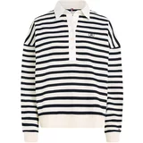 Tommy Hilfiger Sweater majica morsko plava / prljavo bijela