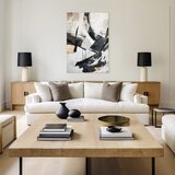 Styler Slika z ročno naslikanimi elementi 70x100 cm Ash – | Shoptok.si