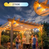  LED spolja&amp;scaron;nja dekorativna girlanda 36xE12/1W/230V 22,35 m IP65 crna Slike