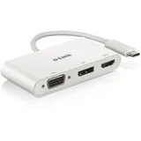 Dlink 3-in-1 USB-C to HDMI/VGA/DP Adapter