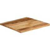 Stolna Mizna plošča z naravnim robom 40x40x3,8 cm trden robusten mango | Shoptok.si