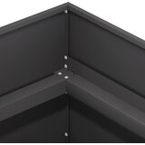  Vrtna saksija Crna 120 x 40 x 60 cm Čelična vrata | shoptok.hr