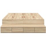  Krevet s ladicama Sonoma hrast 120 cm Konstruirano drvo | shoptok.hr
