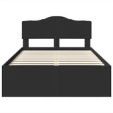  Okvir za krevet Crna 120 x 190 cm Čvrsto borovo drvo | shoptok.hr