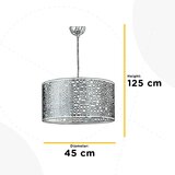 Lesnina XXXL VISEČA NIHALNA SVETILKA 45/45/125 cm E27 | Shoptok.si