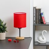  Brilagi - Stona lampa NUBILA WOOD 1xE27/25W/230V hrast/crvena | Eponuda.com