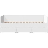  Dnevni krevet s ladicama bez madraca bijeli 75x190 cm | Eponuda.com