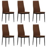 The Living Store Jedilni stoli 6 kosov rjavo blago - Jedilni Stol, (21419713) | Shoptok.si