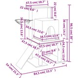  Penjalica za mačke sa stupovima za grebanje tamnosiva 96,5 cm | shoptok.hr
