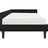  Kotni okvir postelje z matrico Drugo 2 pcs Črna Žamet, (5000123387) | Shoptok.si