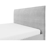 MID.YOU OBLAZINJENA POSTELJA 160 cm x 200 cm , les, tekstil, leseni material svetlo siva | Shoptok.si