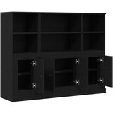  Visoki kabinet Črna hrast 132x35,5x103,5 cm Inženirski les, (22046407) | Shoptok.si
