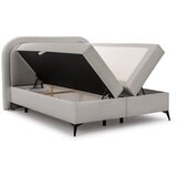 Ropez Svijetlo sivi boxspring krevet s prostorom za odlaganje 160x200 cm Ornes – | shoptok.hr