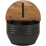 Landscape klubska miza, naravne barve, črna | Shoptok.si