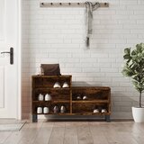 vidaXL Omarica za čevlje dimljeni hrast 102x36x60 cm inženirski les Cene
