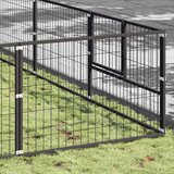  Kavez za pse crni 81 m² čelični | shoptok.hr