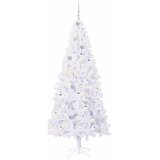  Umjetno božićno drvce s stalakom Bijelo 210 cm PVC i čelik | shoptok.hr