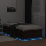  Okvir za krevet s LED svjetlima boja hrasta 90 x 200 cm drveni | Eponuda.ba