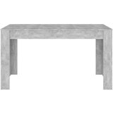  Blagovaonski stol siva boja betona 140x74 5x76 cm od iverice | shoptok.hr