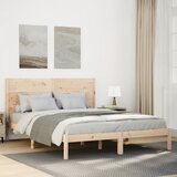 vidaXL Daljši posteljni okvir brez vzmetnice 160x220 cm trden les | Shoptok.si