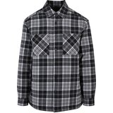 Urban Classics Padded plaid shirt jacket black/white | Shoptok.si