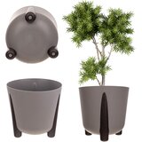 KADAX cvetlični lonec, pokrov za cvetlični lonec, na nogah, z vložkom, moderno, sivo, 21 cm, (5000353190) | Shoptok.si