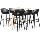  7-dijelni barski set bijelo-crni | Eponuda.com