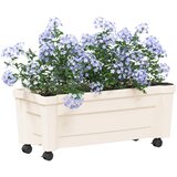 Calypso saksija s kotačima Bijela 79 x 35 x 33 cm PP | Eponuda.com