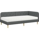  Kutni okvir kreveta Tamno siva 90 x 190 cm tkanina | Eponuda.com