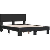 The Living Store Posteljni okvir črn 140x190 cm inženirski les in kovina - Posteljni Okvir, (21500981) | Shoptok.si