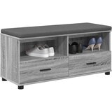  Klupa za hodnik s jastukom Sivi Sonoma 100 x 38 x 46 cm | shoptok.hr