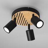  Reflektorsko svetlo TERRA 3xGU10/8W/230V crna/hrast | Eponuda.com