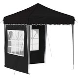  Rastezljivi šator za zabave 195 x 195 x 245 cm Crna | Eponuda.com