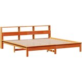  Krevet s regalom za knjige bez madraca 180x200 cm od borovine | shoptok.hr