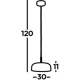 XXXL viseča nihalna led-svetilka 16.37 W///220-240 v/ | Shoptok.si