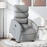  Naslonjač na podizanje od tkanine svjetlosivi | shoptok.hr