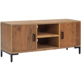 TV omarica rjava 110x35x48 cm trdna borovina, (20731169) Cene