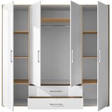 Modern Living Omara S Klasičnimi Vrati Lembo, Bela, Barva Hrasta | Shoptok.si