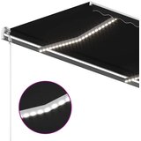  Automatska tenda sa senzorom za vjetar LED 450x300 cm antracit | Eponuda.com