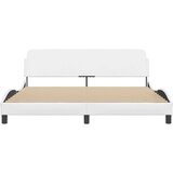  Okvir za krevet s uzglavljem bijeli 180x200 cm od umjetne kože | shoptok.hr