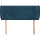  Uzglavlje s ušima tamnoplavo 103x23x78/88 cm baršunasto | shoptok.hr