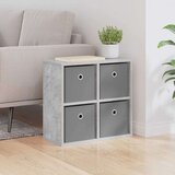  Strani šal s predalom Betonsko siva 49,5 x 22 x 47 cm, (5000233848) | Shoptok.si