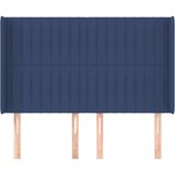  Uzglavlje s ušima plavi 147x16x118/128 cm od tkanine | shoptok.hr