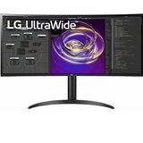 LG Monitor 34WP85C-B 34"/IPS,21:9,zakrivljen/3440x1440/60Hz/5ms GtG/HDMIx2,DP,USB/visina/VESA/crna Cene