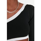 Trendyol Black Crop One-Shoulder Knitwear Blouse | Eponuda.ba