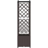  Povišeni krevet s mrežom i krovom Smeđa 122 x 40 x 141 cm PP | Eponuda.com