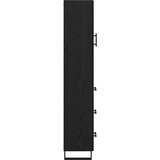  Highboard Crni hrast 34,5 x 34 x 180 cm Konstruirano drvo | shoptok.hr